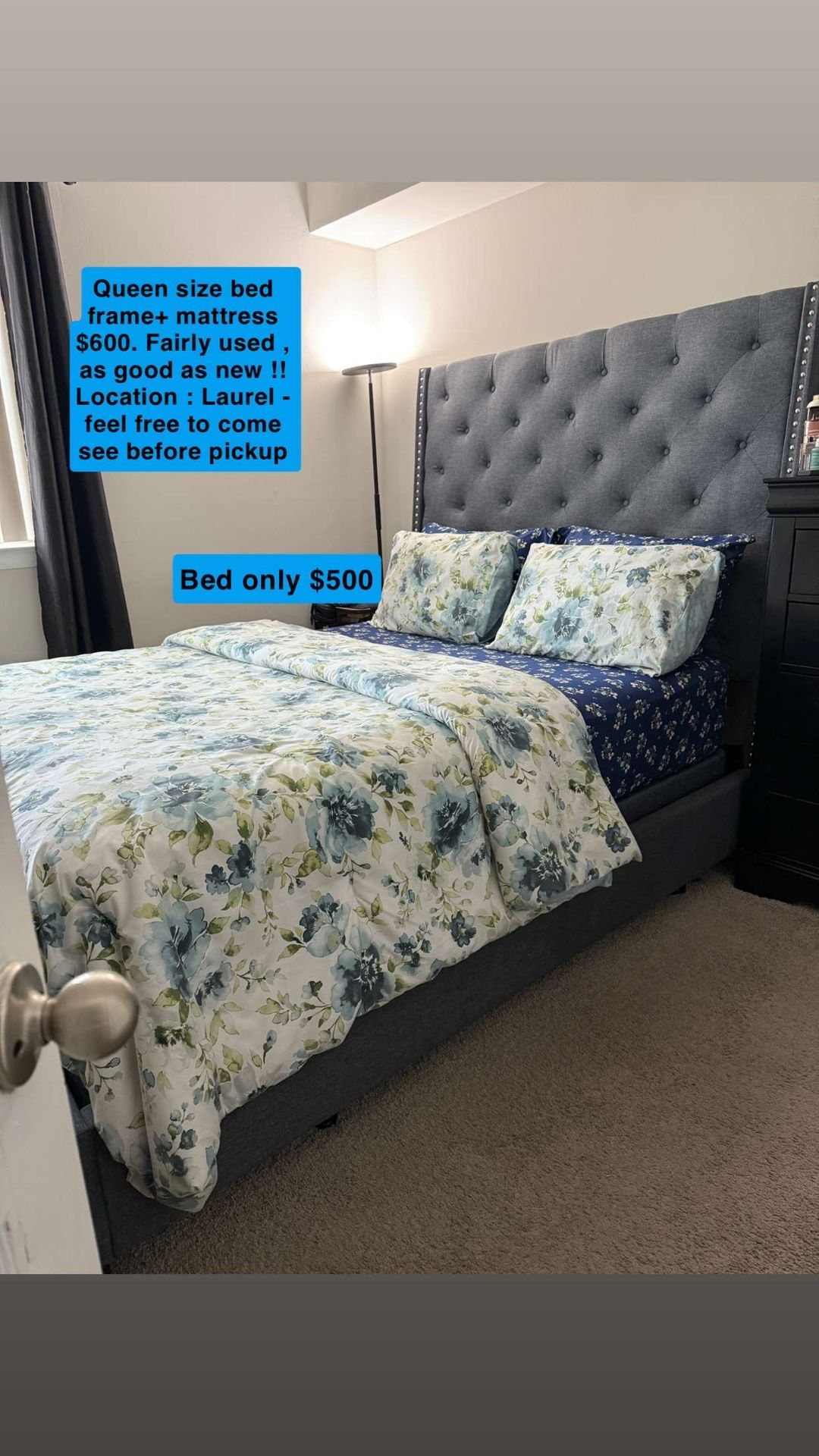 Bed Frame And Mattress For Sale