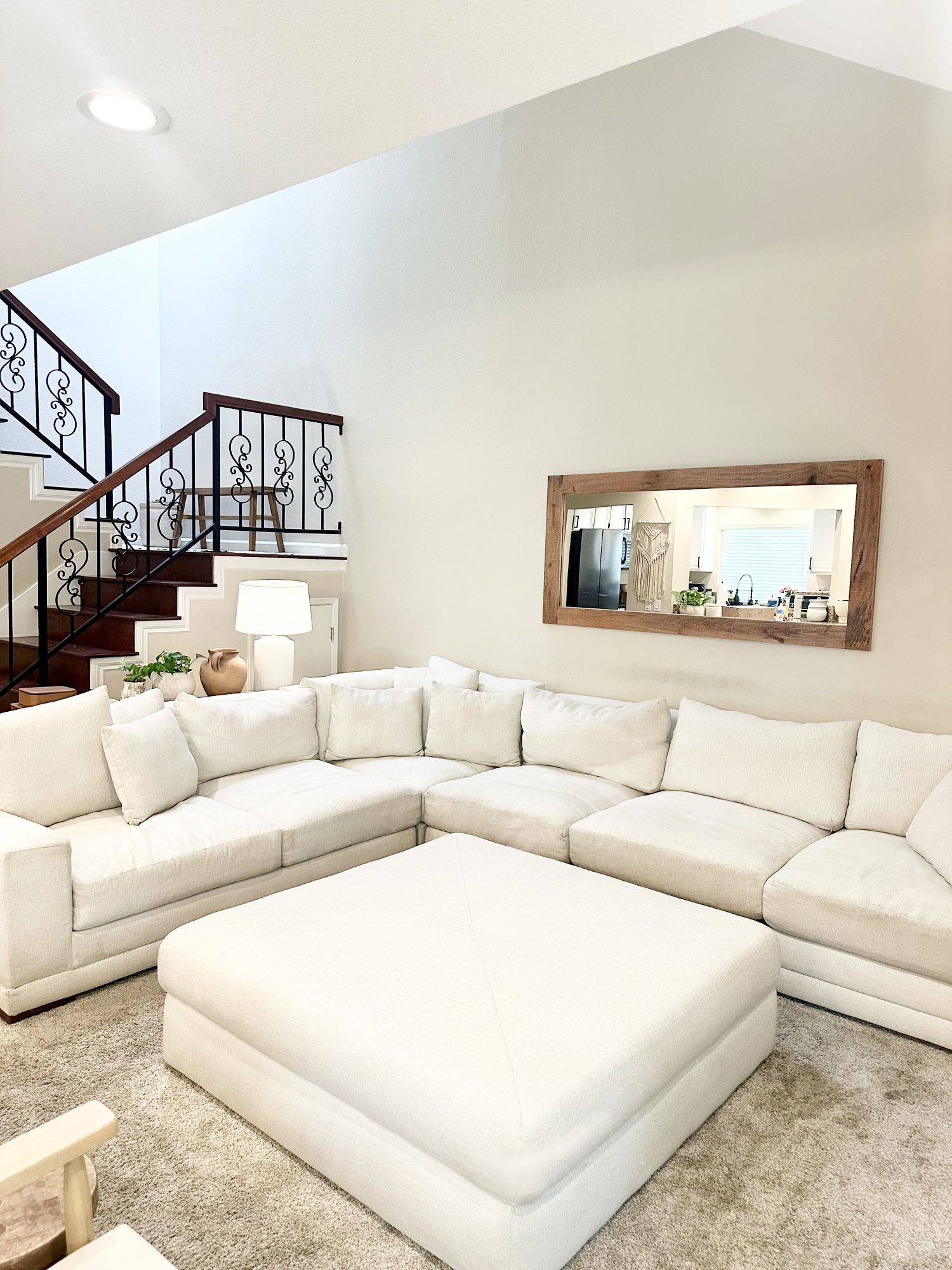 Gorgeous sectional and Ottoman