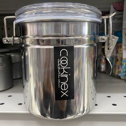 Stainless Steel Canister Silicone Lock seal leak proof air tight 