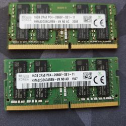 SK 32gb (16×2) DDR4 Ram For Laptop 