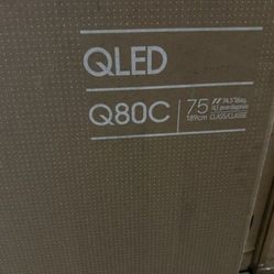 SAMSUNG 75-Inch Class QLED 4K Q80C Series Quantum HDR+, Dolby Atmos Object Tracking Sound Lite, Direct Full Array, Q-Symphony 3.0, Gaming Hub, Smart T