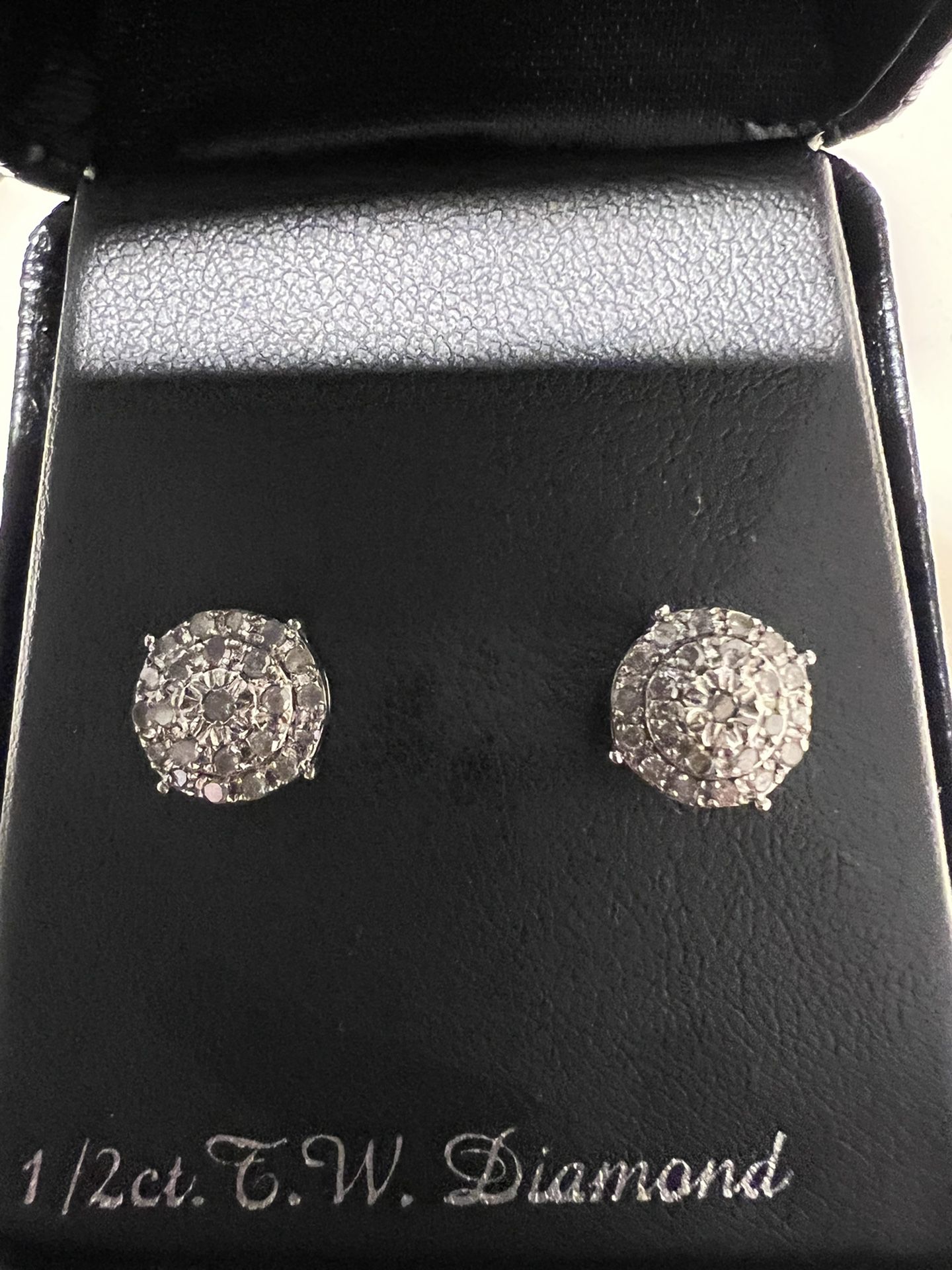 1/2 Carat diamond earrings