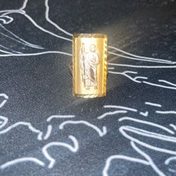 san judas ring , 14k.