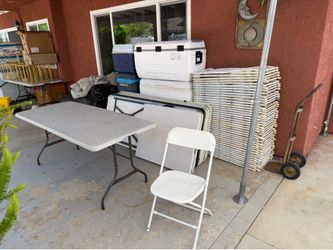 Chairs🪑, sillas , tables , mesas, canopy. Carpas