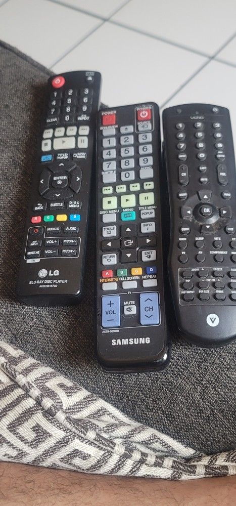 Control Remotes Para Television Fire Stick  LG Blu-ray  Vizio @$10 C/U
