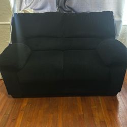 Black Sofa Love Seat 