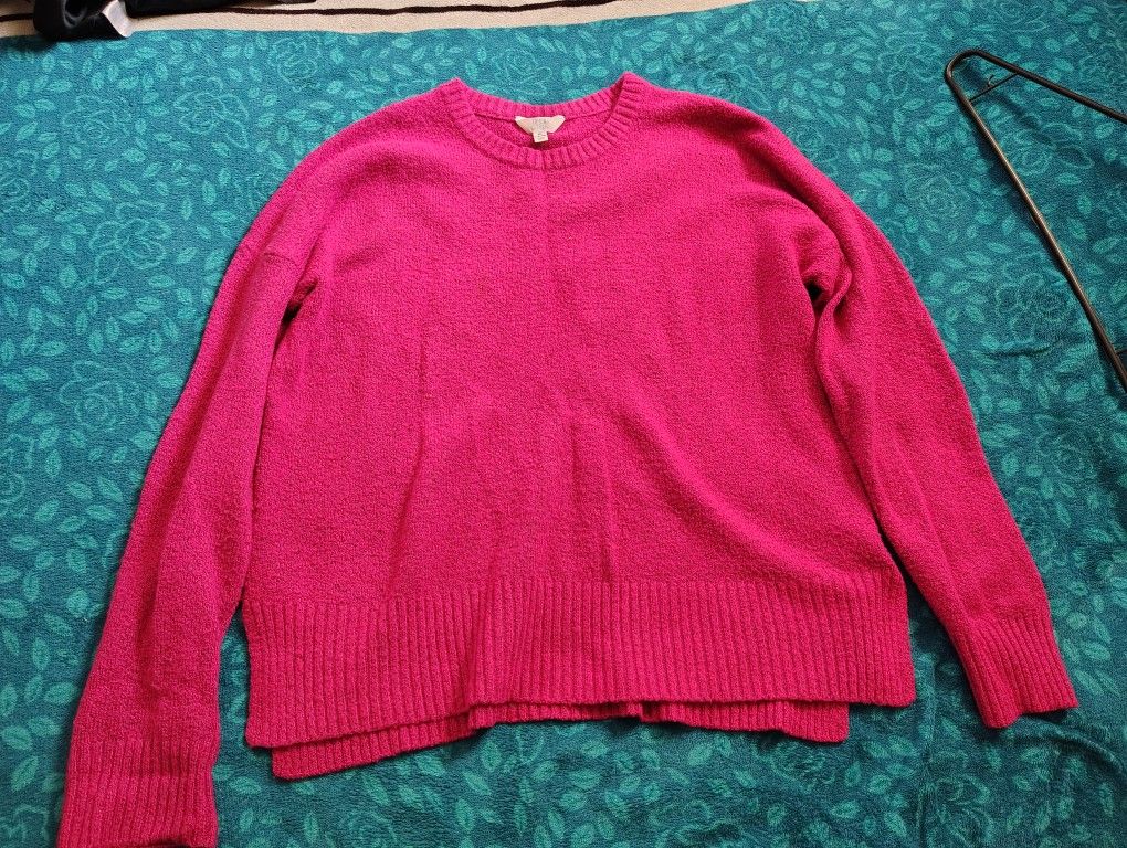 Plus Pink Sweater Cardigan