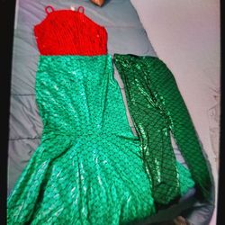 Mermaid Couple Matching Costumes