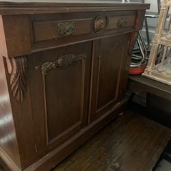 Cabinet/Antique Cabinet/Wood Cabinet/Carved Cabinet/ small cupboard