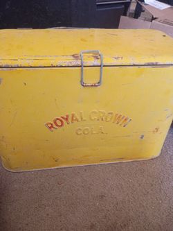 Vintage Royal Crown Cola Metal Cooler