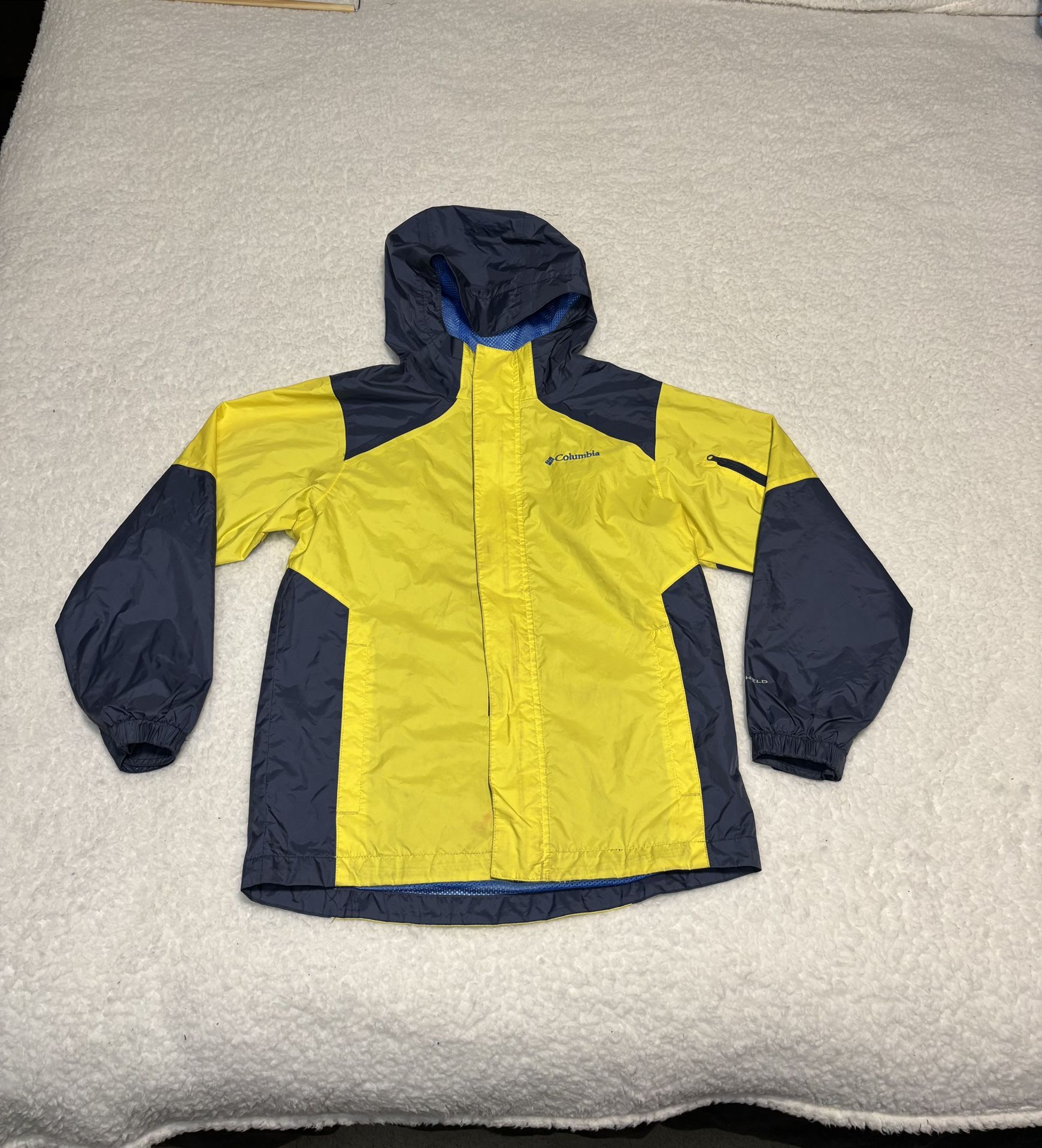 Columbia Kids Yellow Color Block Windbreaker Parka