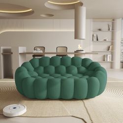Bubble Sofa Couch,79'' Modern Curved Sofas for Living Room, 2 Seater LoveSofa Lazy Floor Sofa, Large Bean Bag Chair,Deep Seat Floor Sofas Chair Lounge