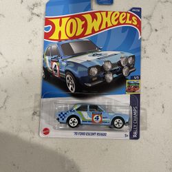 HOT WHEELS Hot Wheels ‘70 Ford Escort RS1600 Light Blue Rally Champs 244/250 5/5