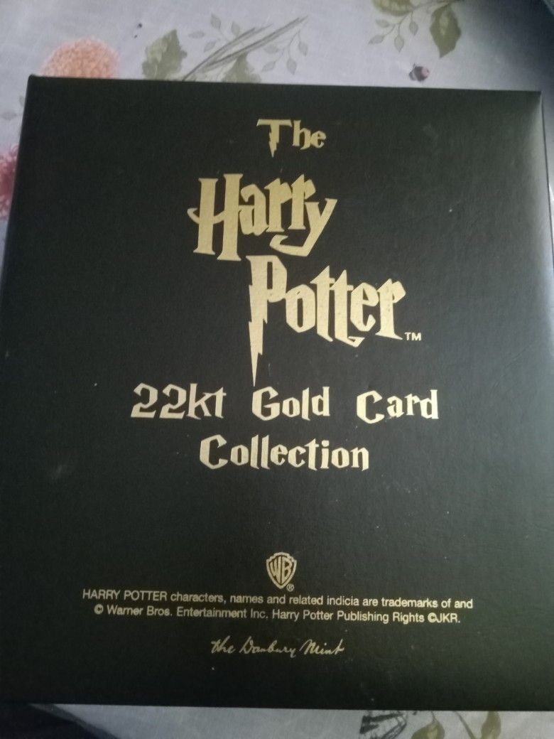 Harry Potter 22kt Gold Card Collection