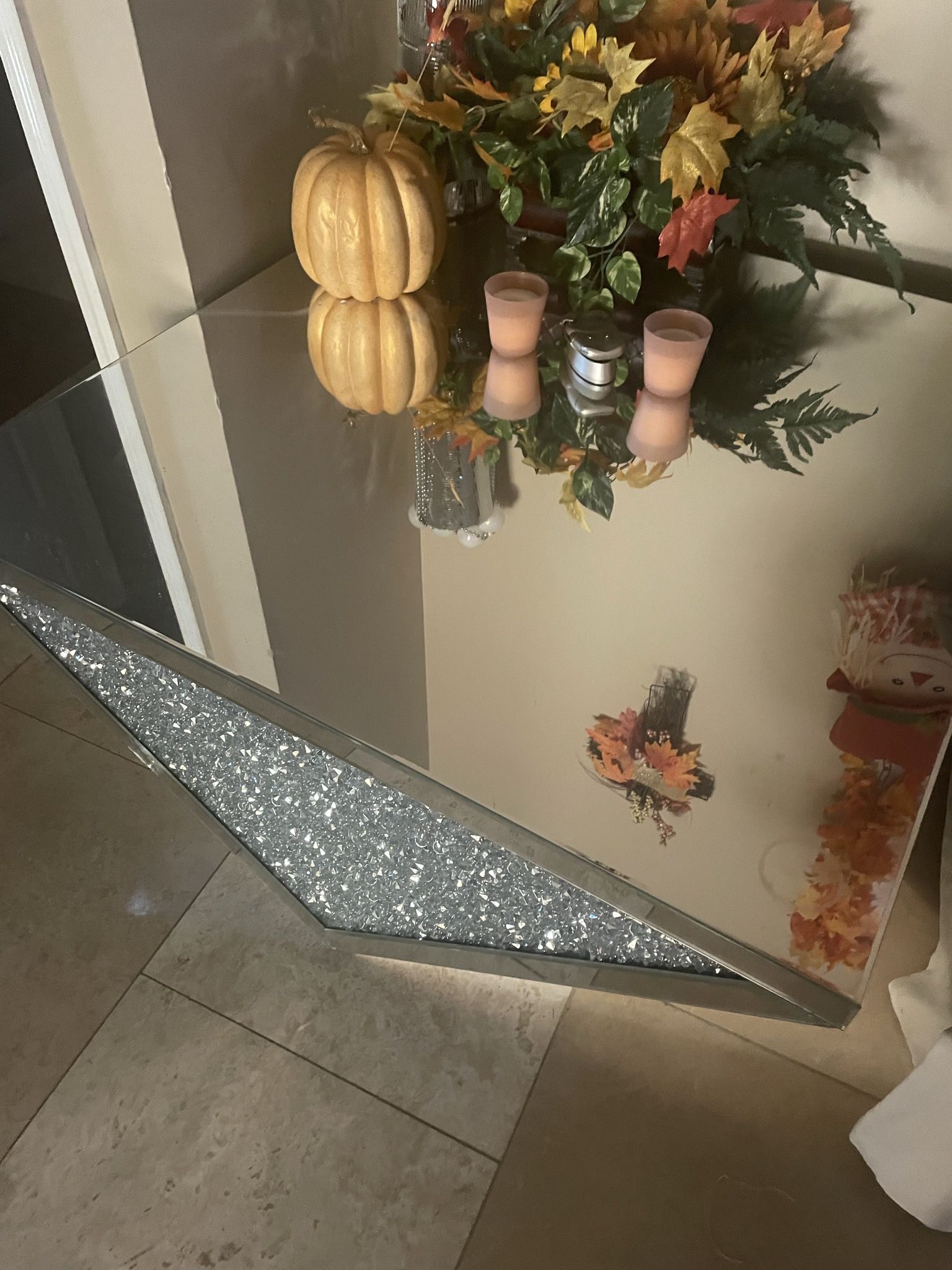 Large Mirror Glass Coffee Table