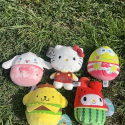 Hello Kitty And friends Squismallows Set of Five