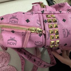 pink MCM bag 