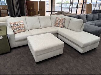 Cream comfy modern sectional