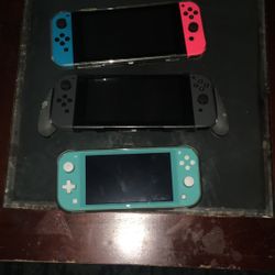  2 Nintendo Switch And Nintendo Lite