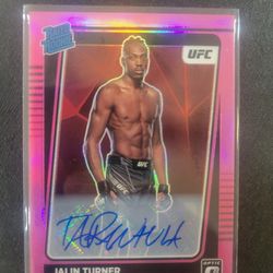 Ufc Jalin Turner Autograph Rc Card 2022 Panini Purple