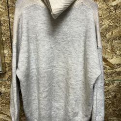 Beige/ Grey Turtleneck Sweater 