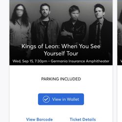 Kings Of Leon Tickets