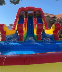 18 FT 2 lane wet/dry slide
