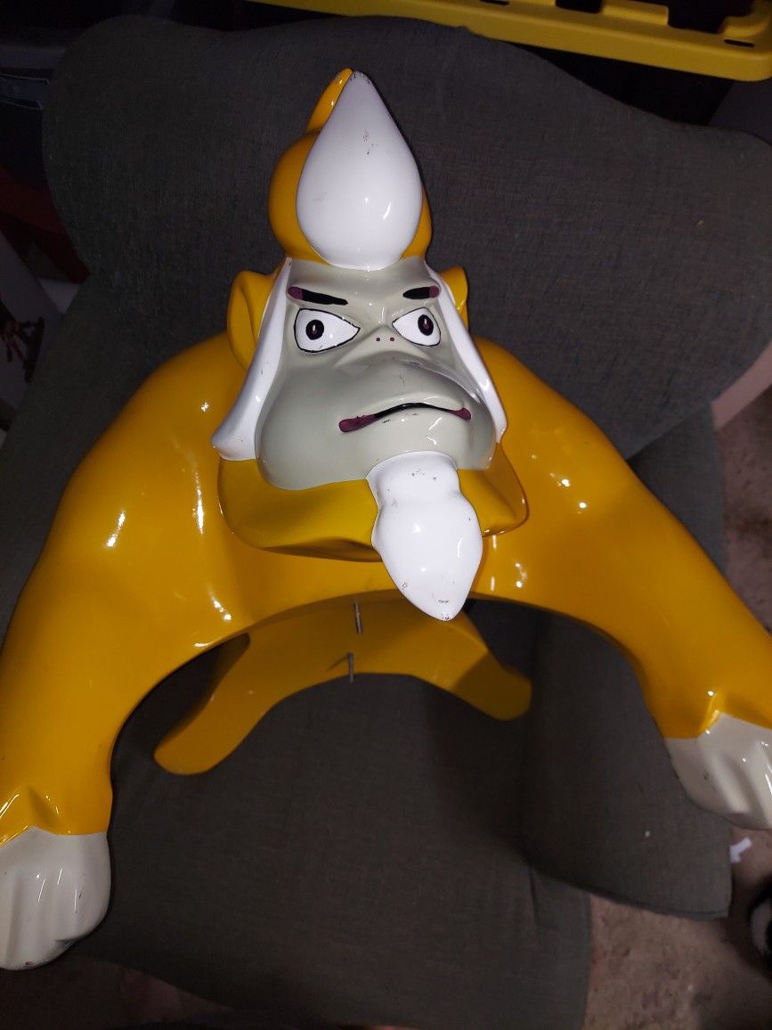 Large Weird Money/gorilla Statue