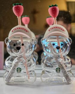 NEW Starbucks Strawberry Bearista Cup 2026 – Sold Out In Stores! – Tags Attached