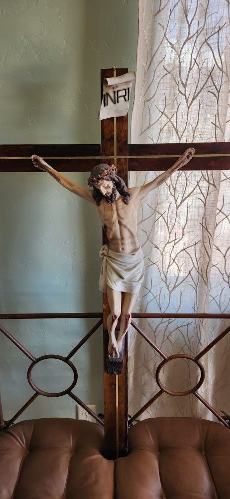 Wall Cross 45" Crucifixion