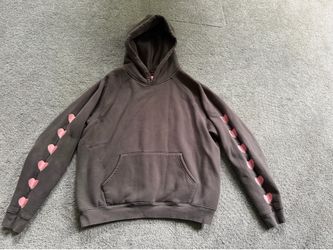 Size S Dandy Worldwide Hoodie Brown Good Heart Sleeve Graphic Pullover