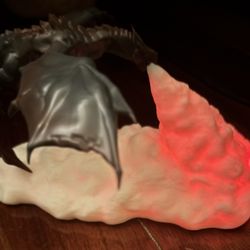 Game Of Thrones Inspired dragon Blowing Fire Night Lamp