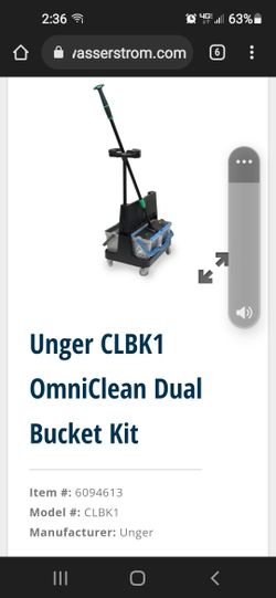 Unger Window Cleaning Rolling Bucket 