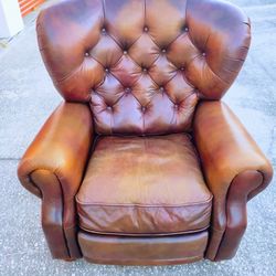 🚨 Leather Recliner Chair 🚨 (FREE DELIVERY)