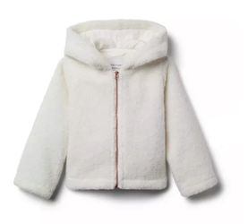 Janie and Jack Sherpa Hooded Jacket Sz 10/12