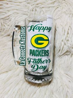 Wisconsin Green Bay packers  happy Father's Day Sports Beer Mug