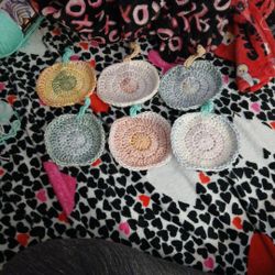 Crochet Pumpkin Coasters