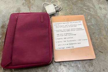 Apple A2337 MacBook Air M1 2020