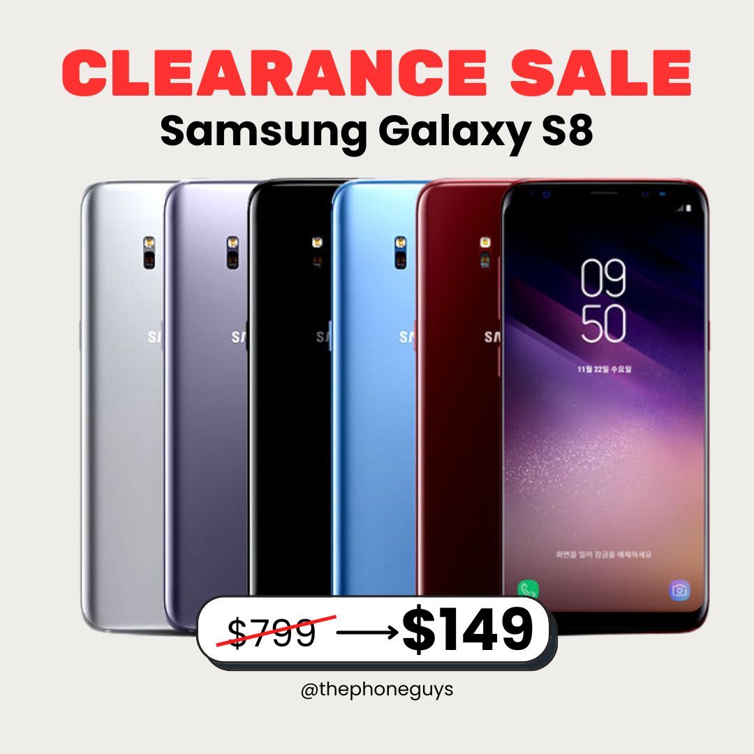 Samsung Galaxy S8 5.8” (Nuevo) – ¡Solo $149! Ahorra Hasta un 81% 🔥
