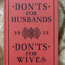 Don'ts for Husbands and Don'ts for Wives, By Blanche Ebbutt