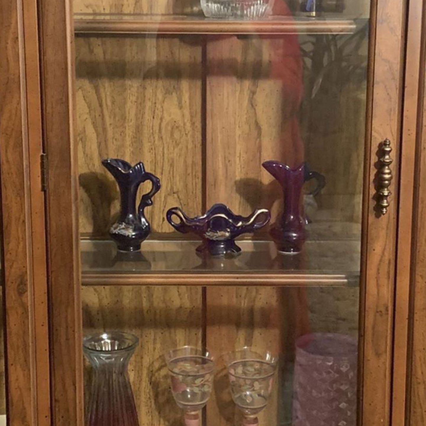 FREE! China Cabinet (Blue set Included) Serious Inquiries Only & Pu Only .