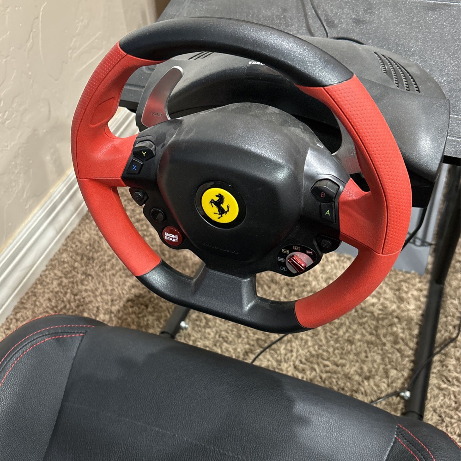 Racing Simulator Wheel And Pedal 