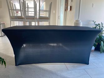 Tablecloth- Black Spandex Stretch Table Cover