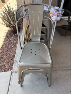 Six medal chairs