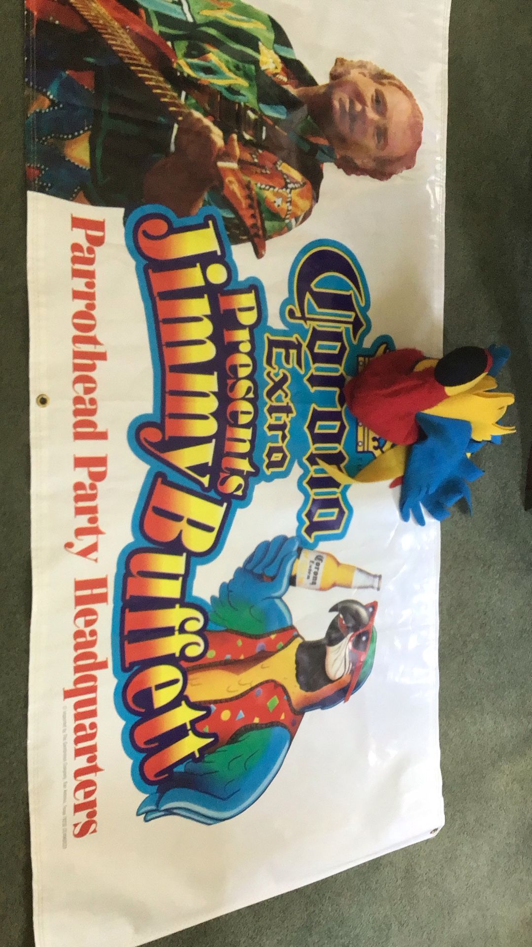 Buffett Banner And Parrot Hat