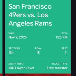 San Francisco vs LA Rams