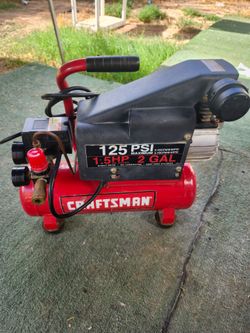 Craftsman hotdogs 2 gallon 125 psi air compressor  oil lubricanted like new only used a few times