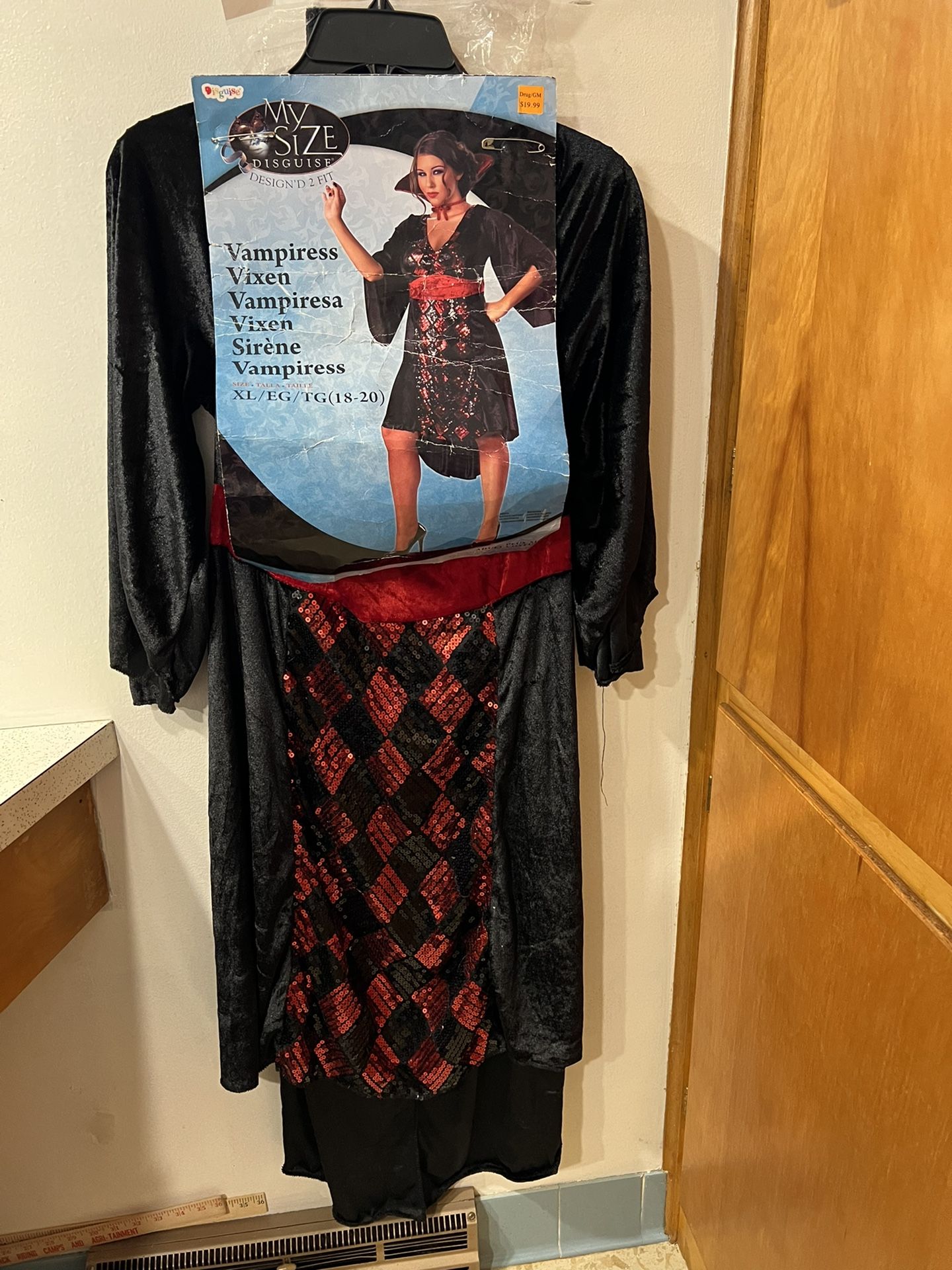 NEW My Size 18-20 Womens Disguise Vampiress Costume