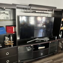 Entertainment center wooden