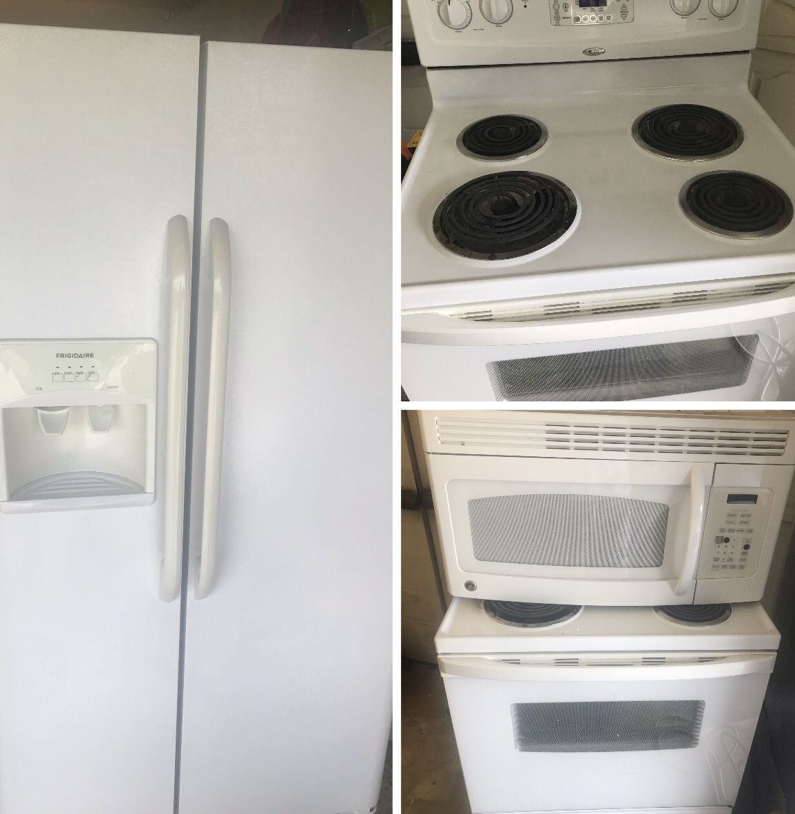 Frigidaire "stove,over the range microwave and fridge everything works fine!!